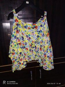 Floral Print Layered Top