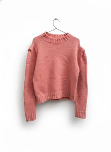 Pink Knit Pullover Sweater
