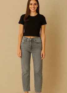 Mango light Grey Denim Jeans