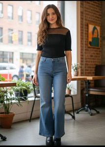 Black Top & Jeans Set🖤