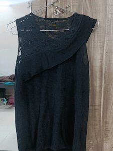 Black Lace Tank Top