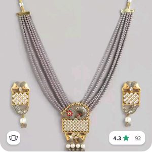 Beaded Necklace &amp; Earring Set