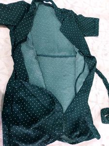 Bossini Women Green Printed A- line Dress