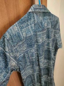 Blue Patterned Shirt