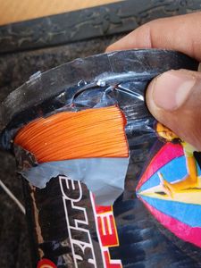 Orange  Colour Kite Flying  Manjha Without Golden
