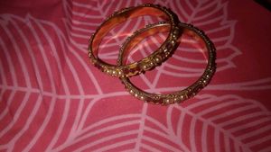 Vintage Gold &amp; Ruby Bangles