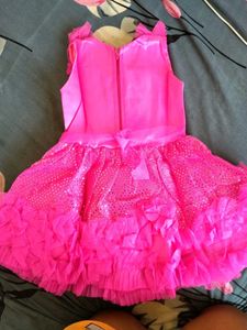 Pink Ruffle Flower Girl Dress