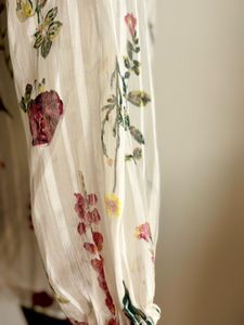 Organza Floral Print Top