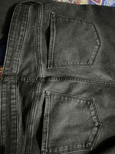 Unisex Old Nevy Black Jeans