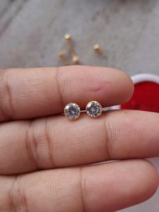 Beautiful New White Stone Studs