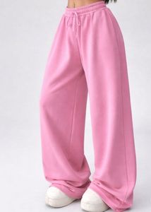 Pink Wide Leg Lounge Pants / baggy