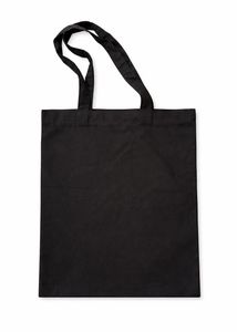 Black canvas Totebag with Zipper