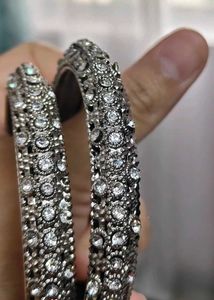 Beautiful Silver Kada Bangles
