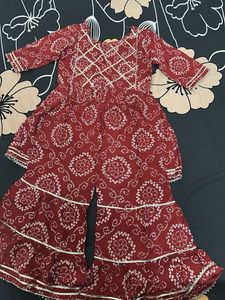 Kurti With Sharara Set For Girls