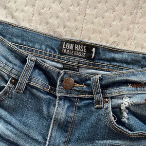 y2k Denim Distressed Shorts