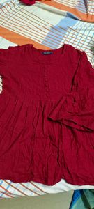 Red cotton top and Formal shirt ..upto 32-34@300 coins each
