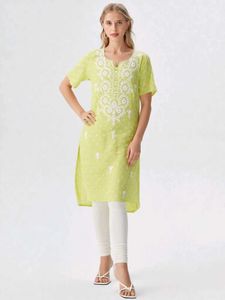 Pastel Green Embroidered Tunic