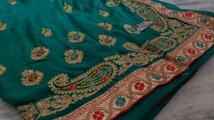 New Green Amazing Saree...!!💚