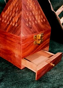 Wooden incense Holder Dhoopbatti Lobaan Daan