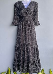 Chic Polka Dot Maxi Dress