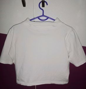 Plain White Crop Top
