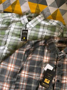 Men's checked  2-combo shirt offer