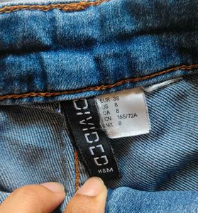 Denim High-Waisted Shorts
