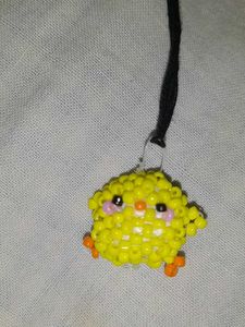 Cute Duck Beaded Phone Charm