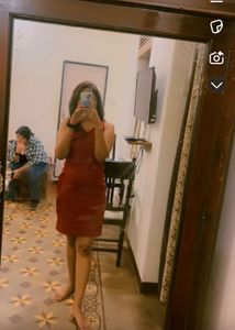 Maroon Body con dress