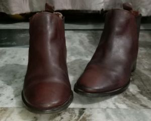Coffee Brown Laceless Boots