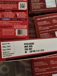 Seal Pack Ryze Nicotine Gums 5 Packet