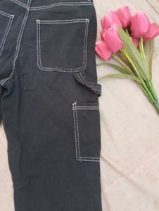 5 Pocket Cargo High Waisted Jeans For Women