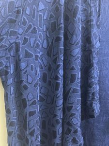 Stylish Blue Patterned Cardigan