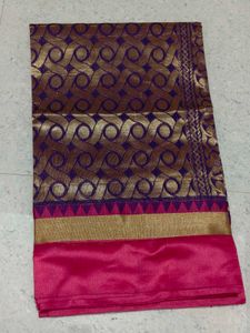 Elegant Purple Banarasi Saree