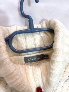 🎁Buy1 Get1 Free Cream Sleeveless Turtleneck A