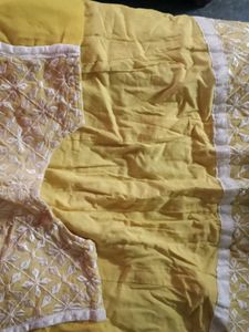 Yellow Embroidered Kurta