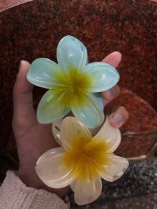 Flower Hair Claw Clips