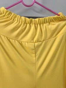 Yellow Wide Leg Pants