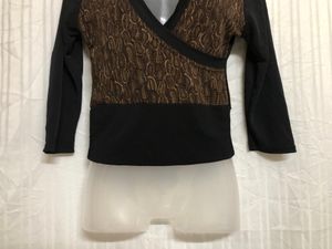 S🍎L  Black Stylish Top