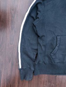 Black Zip-Up Track Jacket