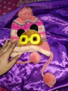 kids winter fur cap