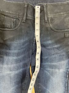 Men New  Denim Blue Unique Jeans