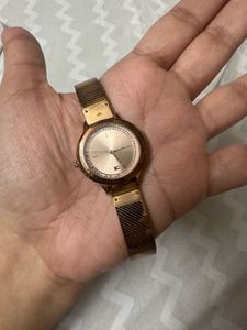 Tommy Hilfiger Quartz Analog Rose Gold Dial Metal