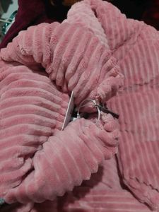 Pink Corduroy Puffer Jacket