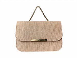 Rose Pink Shimmery Sequence Designer Handbag with