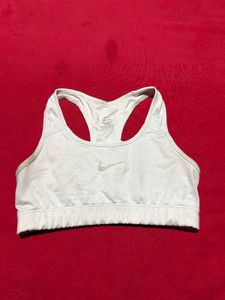 Nike White Sports Bra