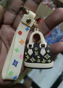 MINI HANDBAG KEYCHAIN LV PATTERN