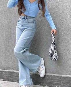 Light Wash Wide Leg Jeans