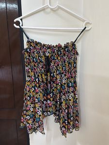 Spaghetti Peplum Top