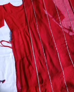 Slide Slit Kurti With Dupatta